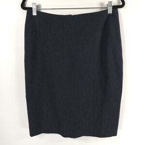 ANNE KLEIN STRETCH Pencil Straight Lined Mini Skirt Back 2 Slits Size 6
